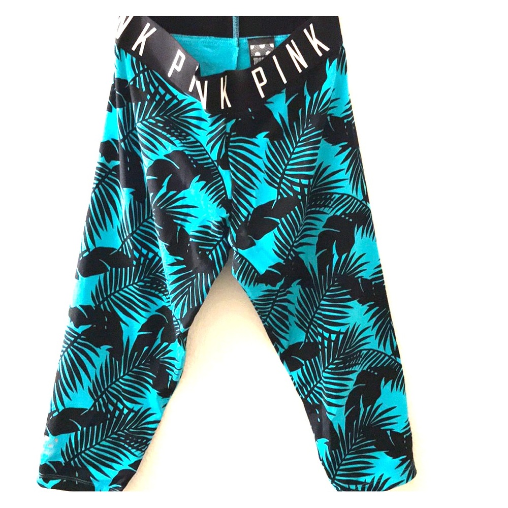 Pink athletic crop pants